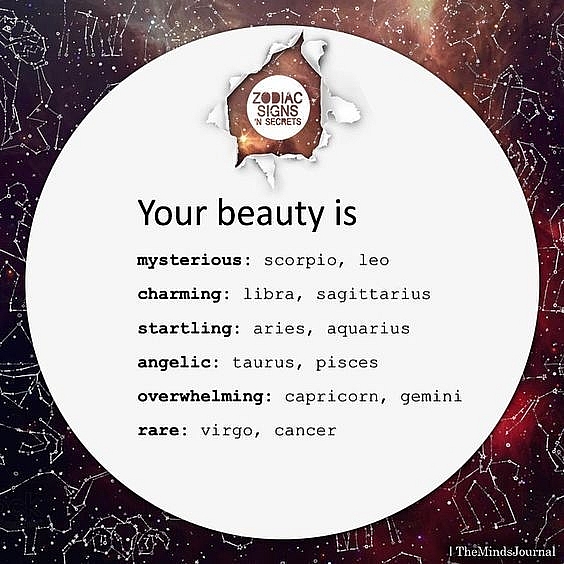 Every Zodiac Sign Has Hidden Beauty and Mysterious Charm