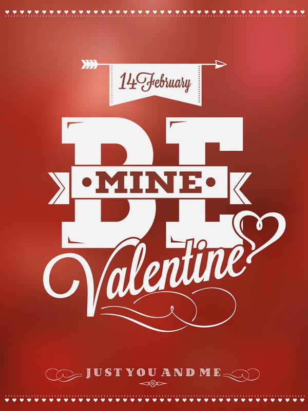 Be-Mine-Valentine-card-design