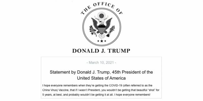 Trump issued the Press Statements in the Style of Tweets