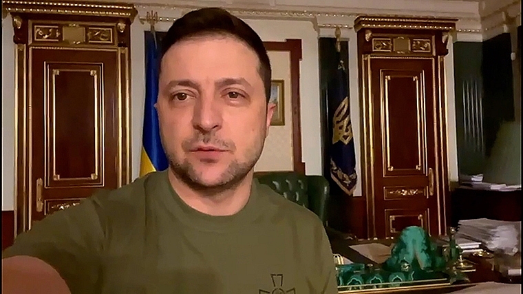 Where is UkrainZelensky refutes allegations he has fled Ukraine, says he is still in Kyive President Zelensky Right Now