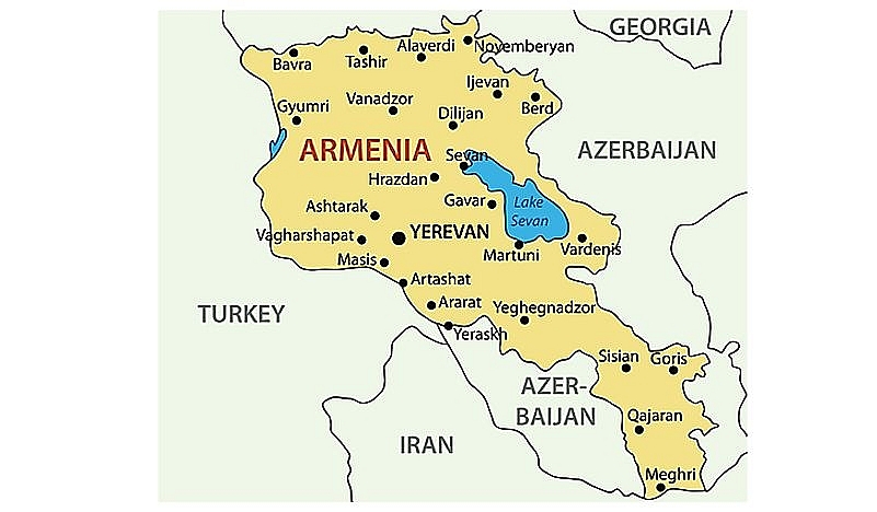 Former Soviet Union USSR What Happened To The 15 Republics Today   3202 Map Of Armenia 