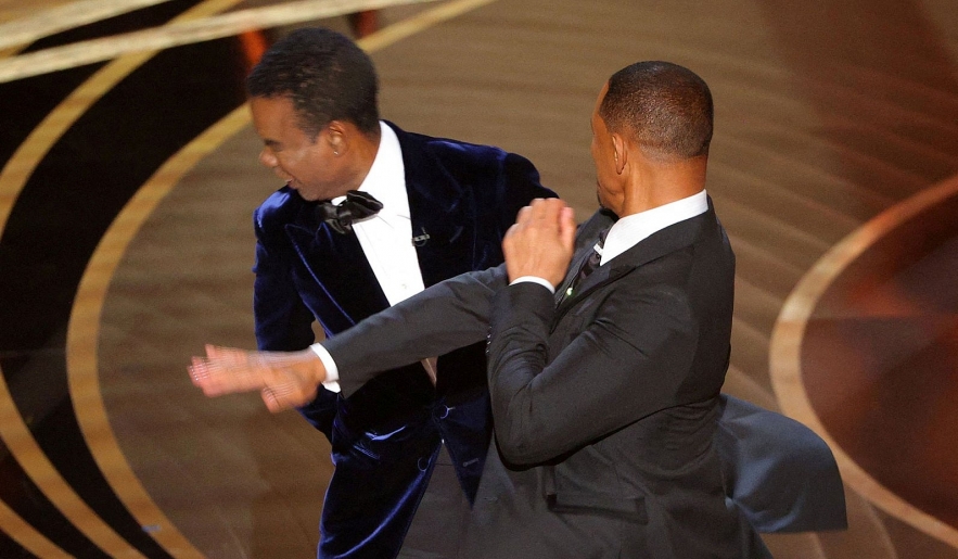 Will Smith Strikes and Berates Chris Rock During Live Oscar Broadcast
