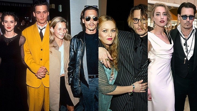 Full List of Johnny Depp's Wives and GirlFriends - Relationship History