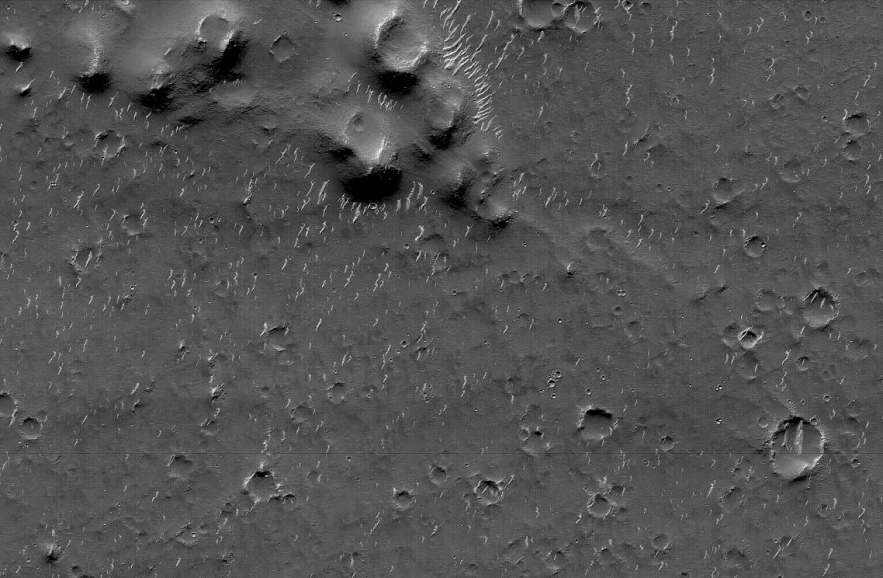 A high-resolution camera image of Utopia Planitia taken by Tianwen-1. Credit: CNSA/PEC