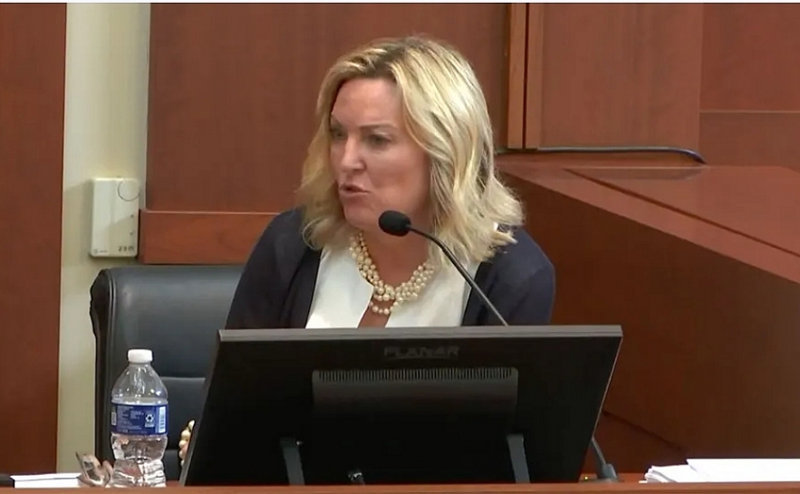 Dr. Dawn Hughes testifying May 3, 2022, on behalf of Amber Heard.