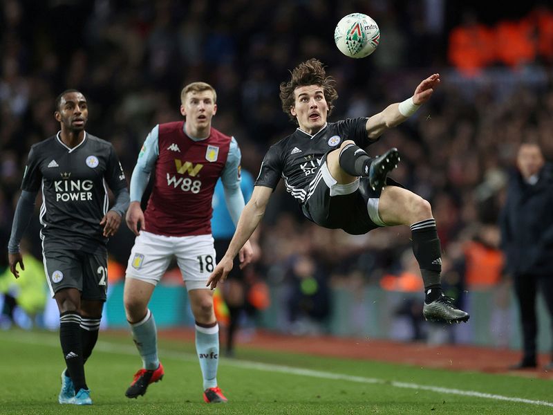  Leicester City's Caglar Soyuncu in action.
