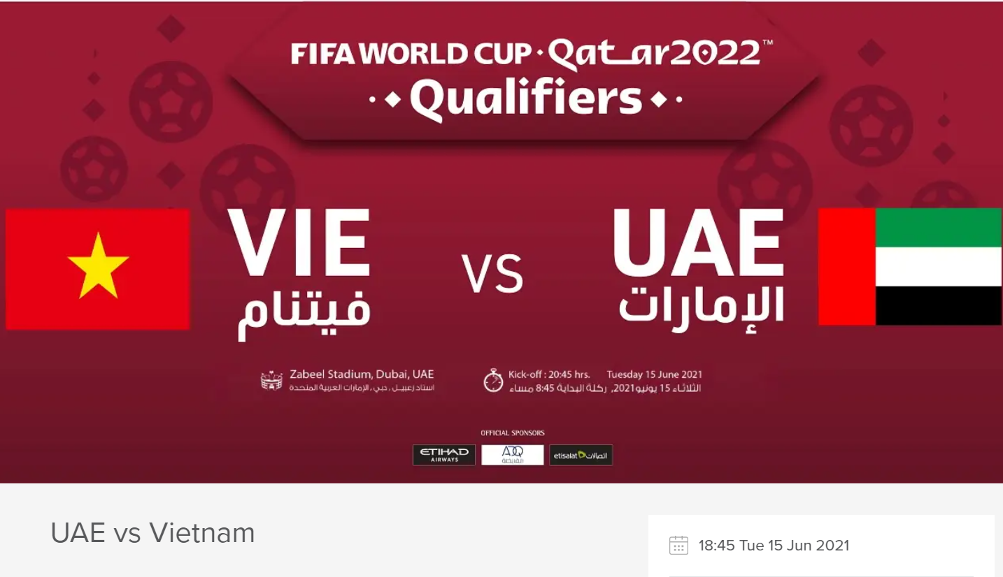 Watch UAE vs VIETNAM: Livestream, Online, TV Channel, Preview, Table and Results