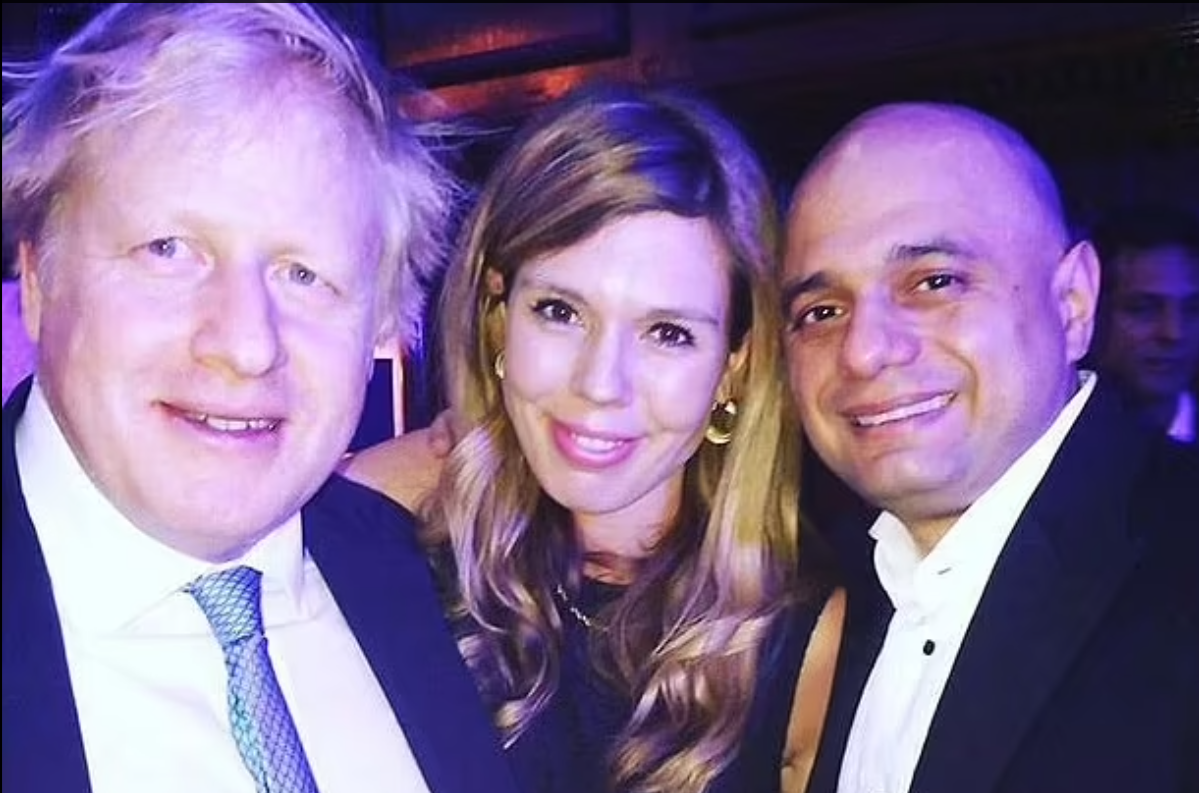  Sajid Javid's 50th birthday party, where he was joined by joined by Prime Minister Boris Johnson and Carrie Symonds