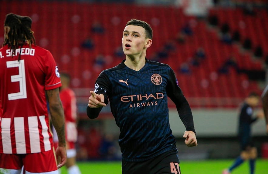 Man City’s rising star Foden tops the list