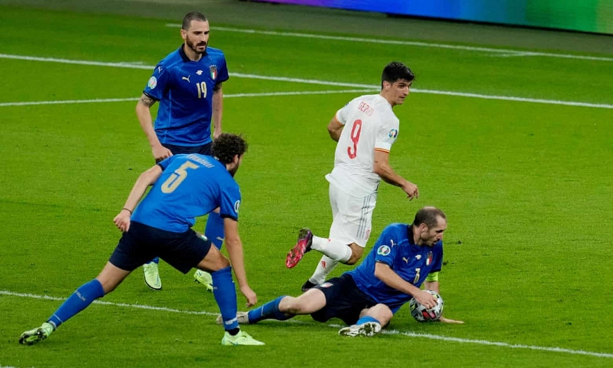 Italy 1 - 1 Spain: Highlights and Goals