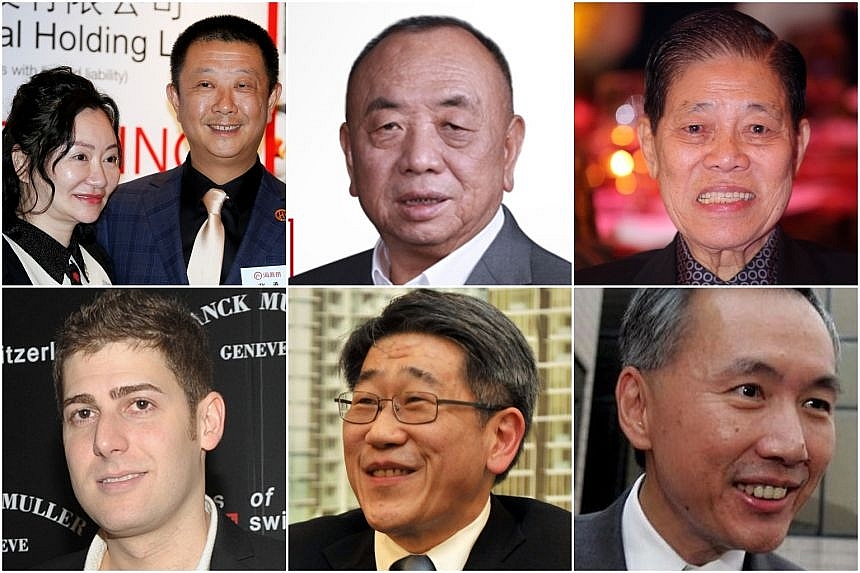 The list of billionaire in Singapore 