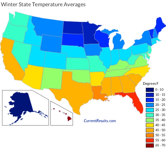 U.S WEATHER FORECAST 2021 UPDATE: Winter is Cooler North, warmer South