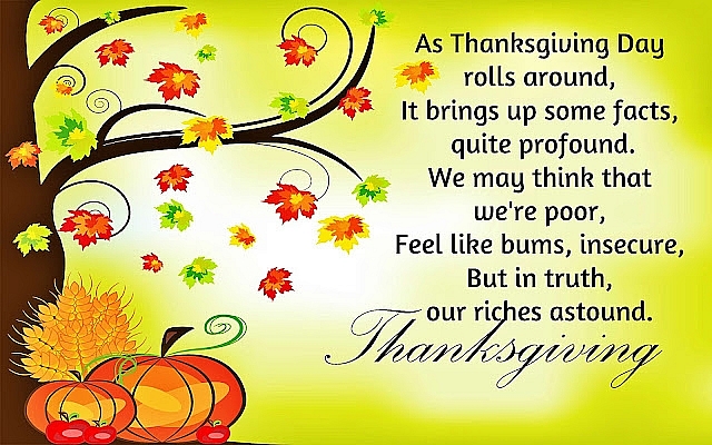 Top Most Famous Poems for Thanksgiving Of All Time