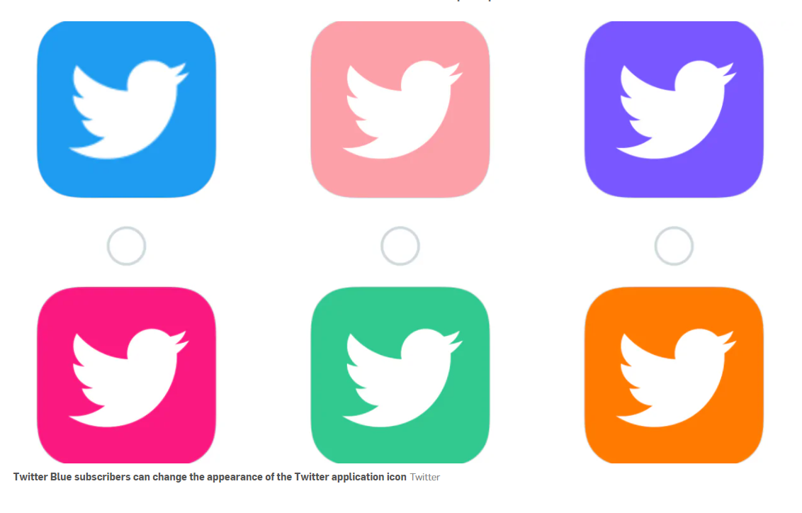 How to Change Color of Twitter Blue App Icon for The First Time