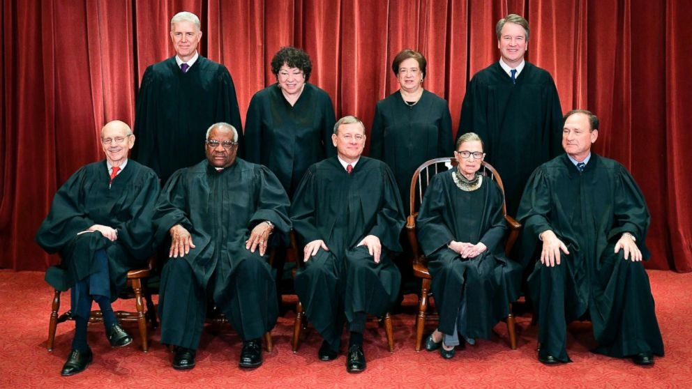 Who are the 9 justices on the U.S Supreme Court and Why are there 9 Members?